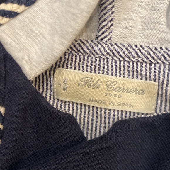 Pili Carrera navy sailor toggle button hoodie size2 88/95 - Picture 3 of 6